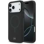 Etui Mercedes Plain Smooth Leather MagSafe do iPhone 17 Pro Max - czar