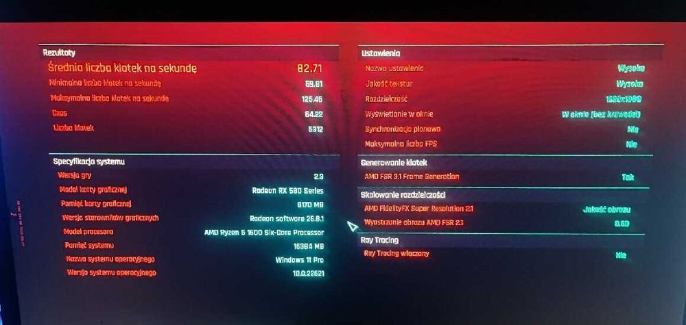 Komputer do gier Ryzen 5 | RX 580 8GB | 16GB