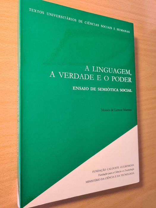 Livro "A Linguagem, a Verdade e o Poder" de Moisés de Lemos Martins
