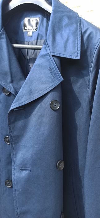 Granatowy płaszcz męski nowy 54