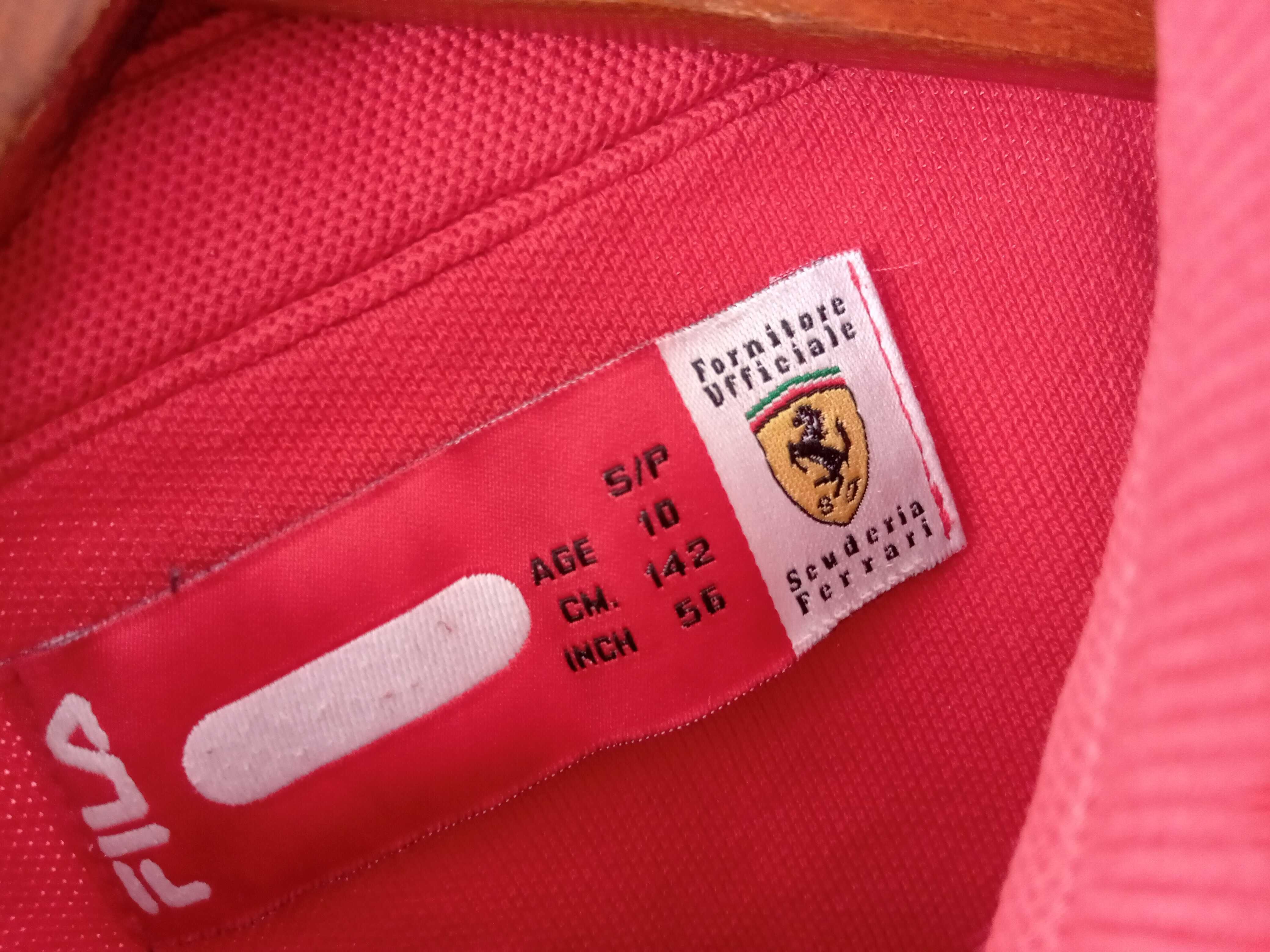 Fila koszulka polo ferrari scuderia 140 czerwona