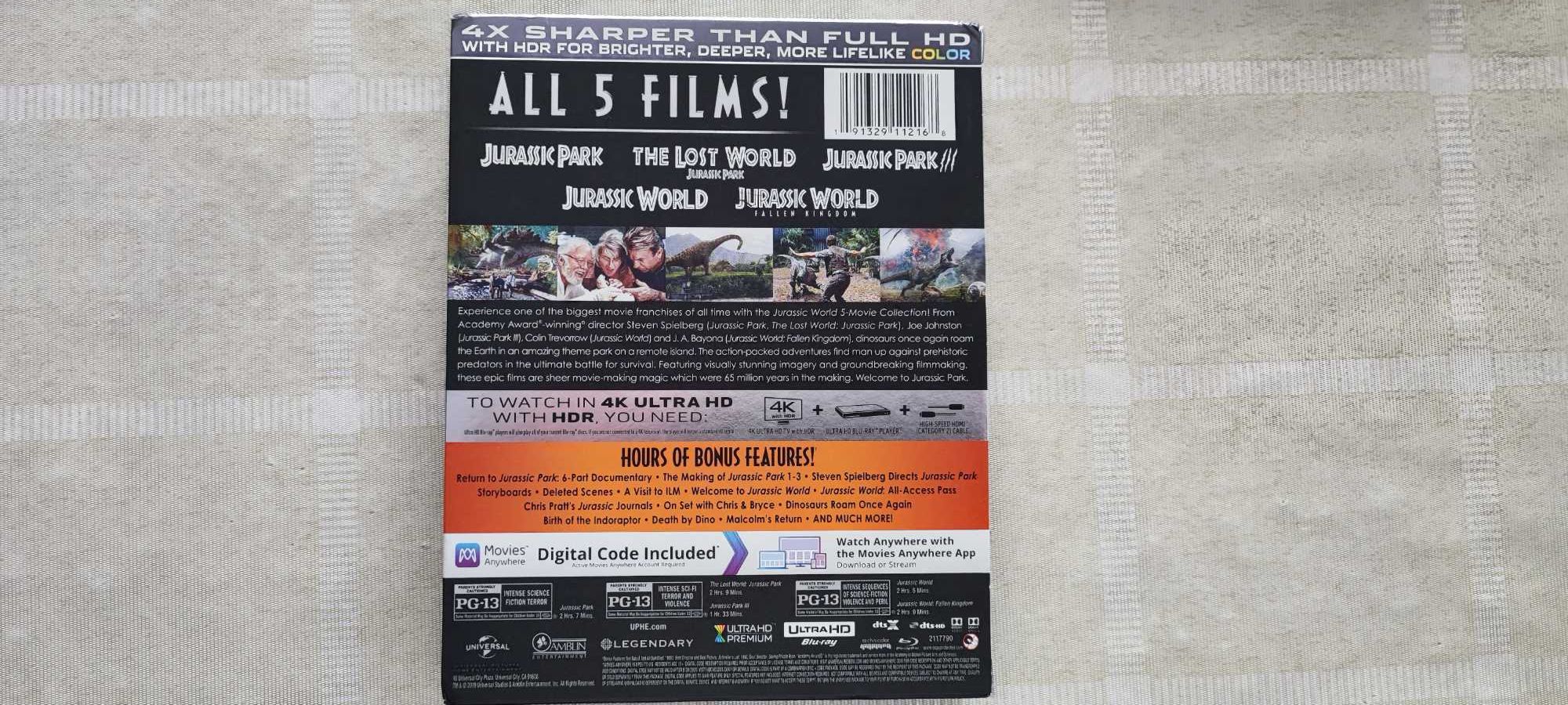 Filmes Blu-Ray e 4K, como novos.