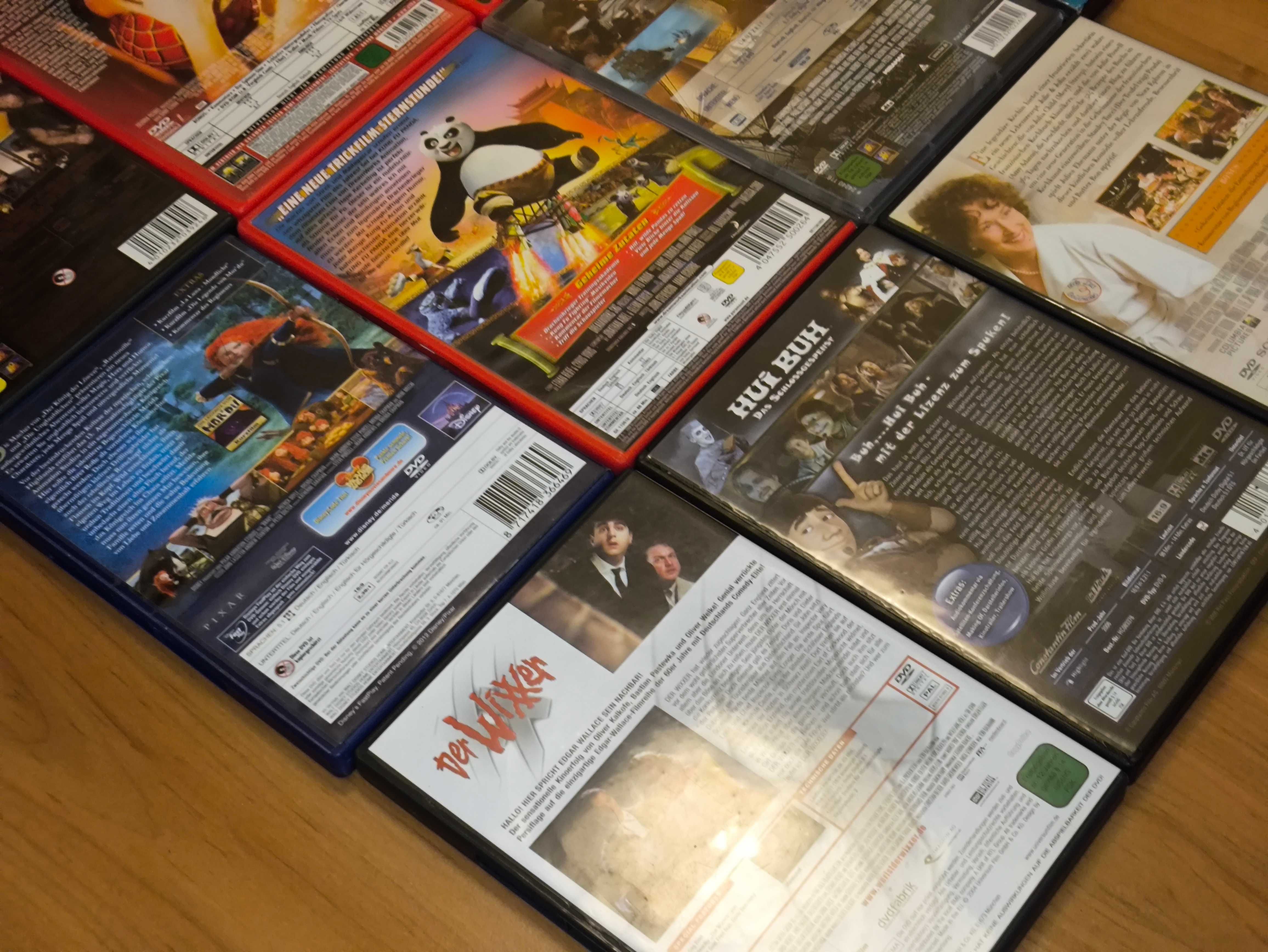 Zestaw 11 Filmów DVD – Animacje, Komedie, Sci-Fi! wydania niemieckie