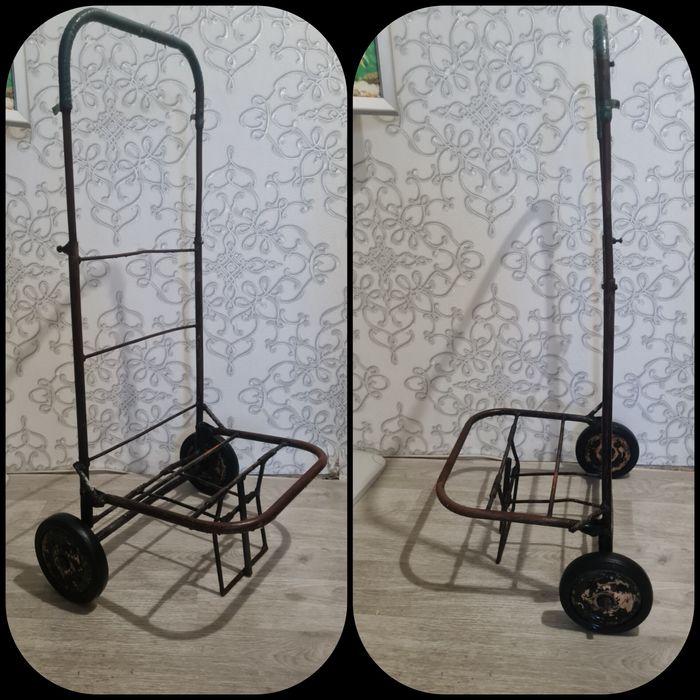 Тележка металлическая литая 95см