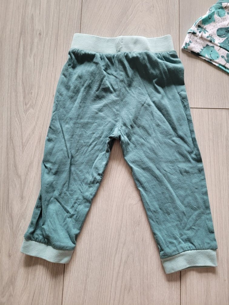 Spodnie i czapka dinozaur r. 80