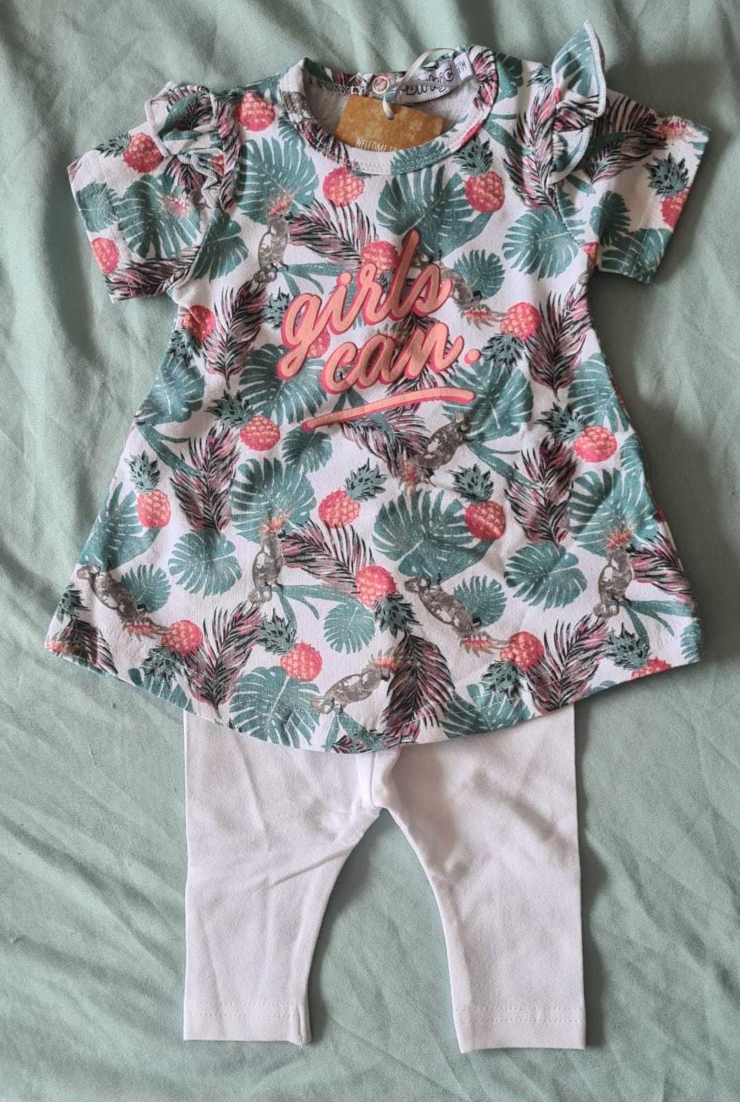 Conjunto de roupas para bebé menina