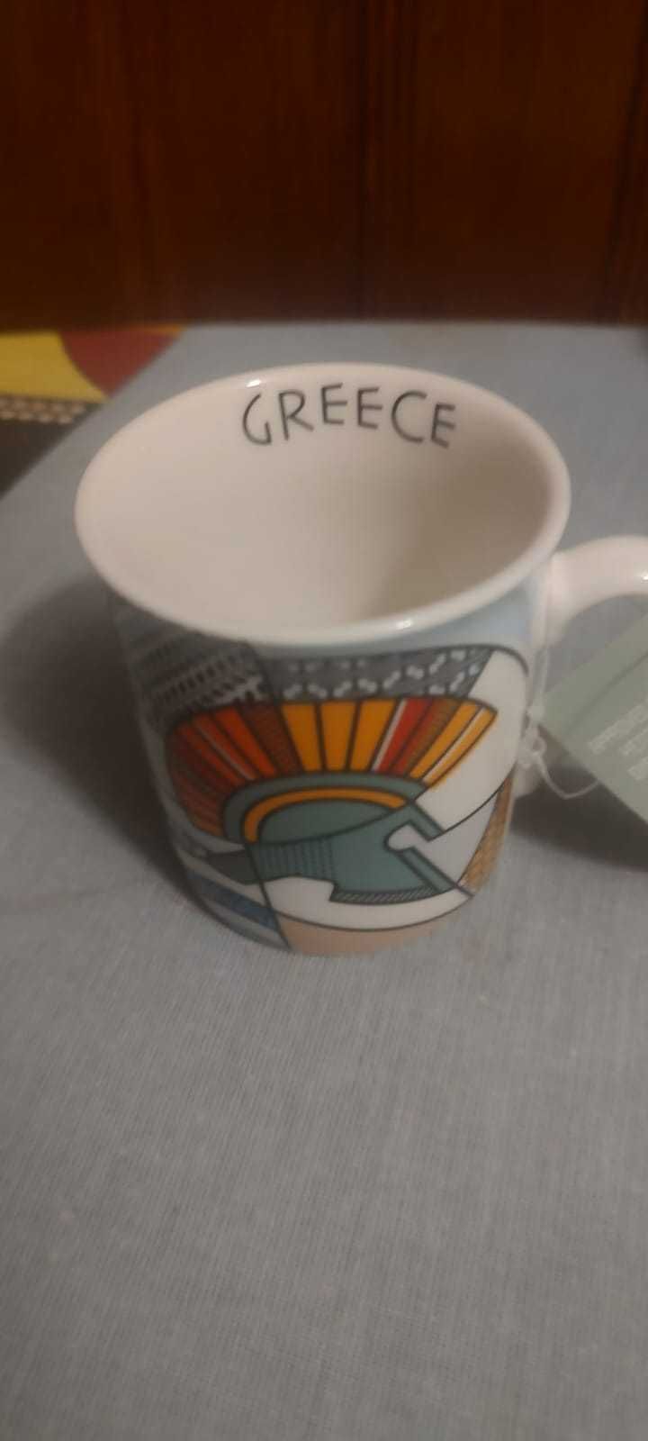 Сувенірні порцелянові чашки еспресо з Греції