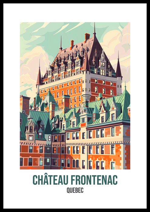 Plakat 40x60cm Château Frontenac