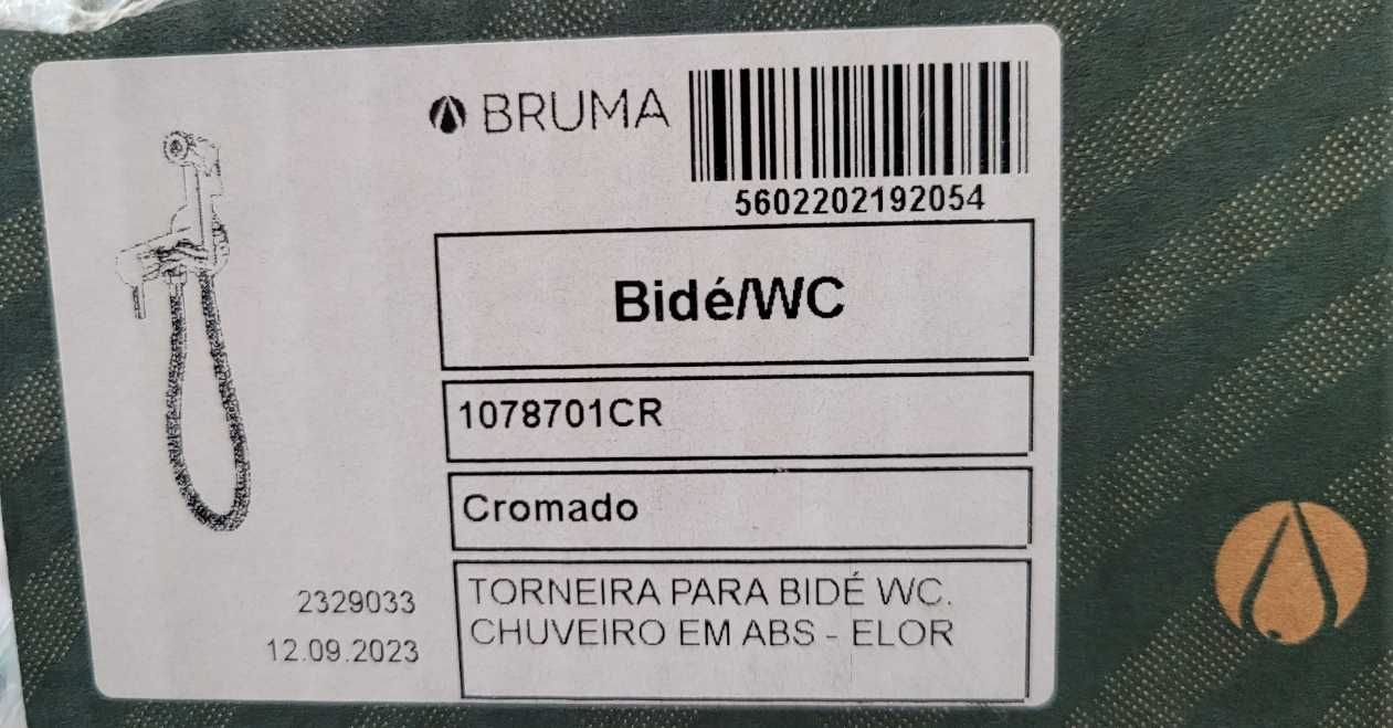Chuveiro Duche higiénico BRUMA ELOR ABS (Novo)