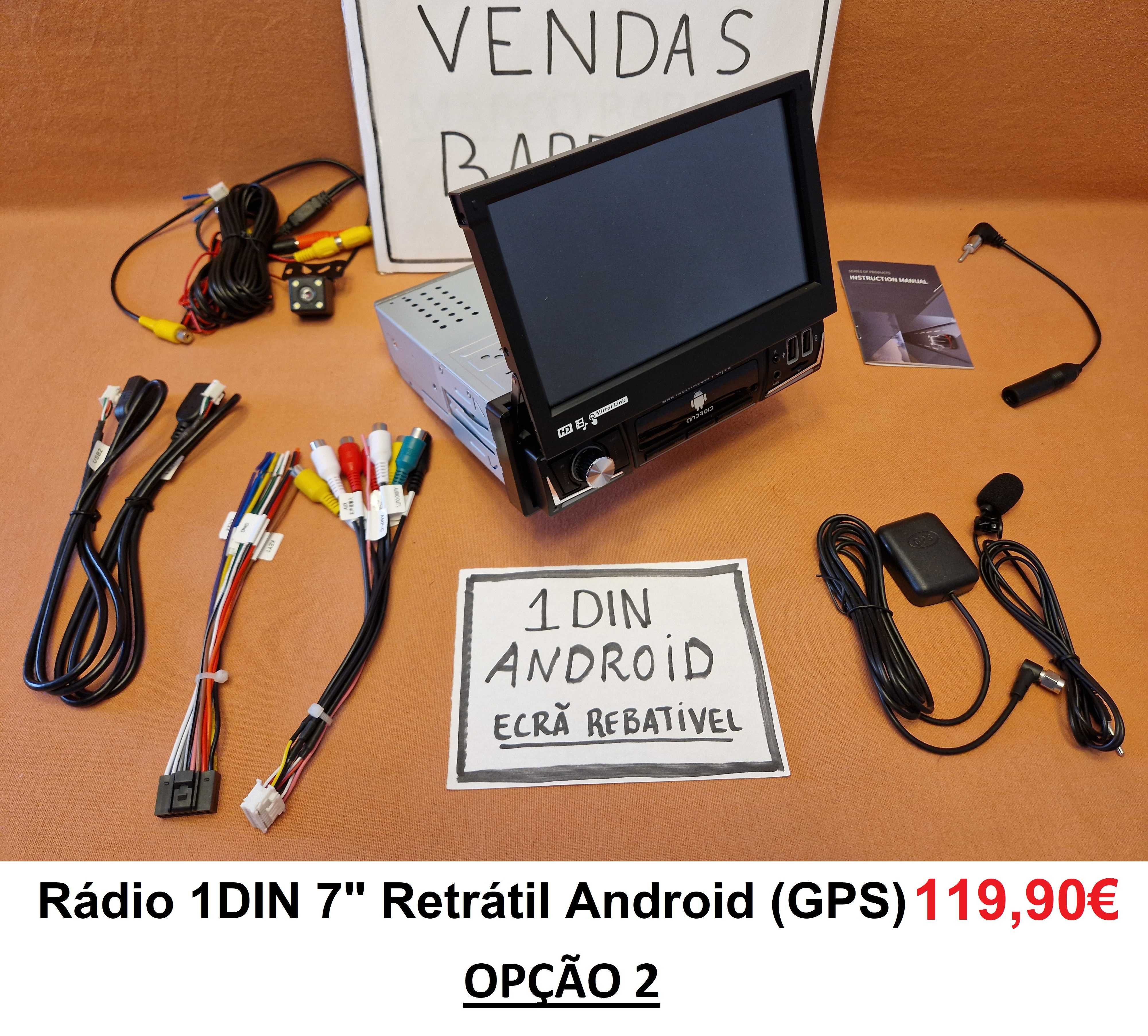 (NOVO) Rádio 1DIN • AUDI A2/A3/A4/A6/A8 • Android GPS (2DIN)