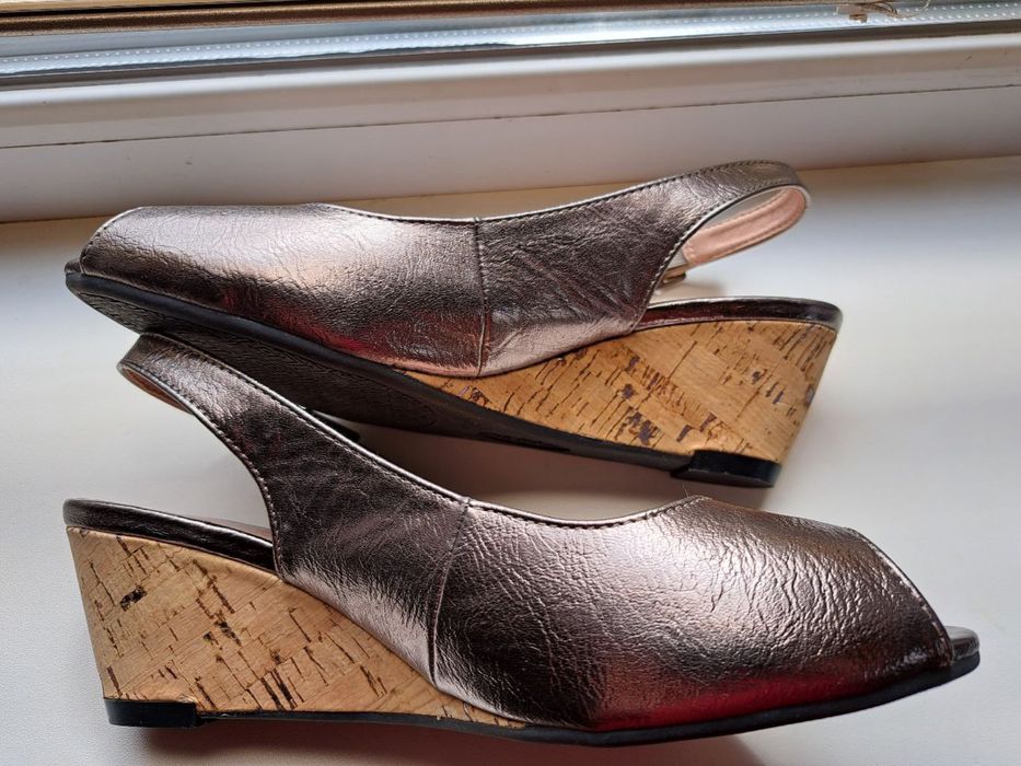 кожаные босоножки 25,5см