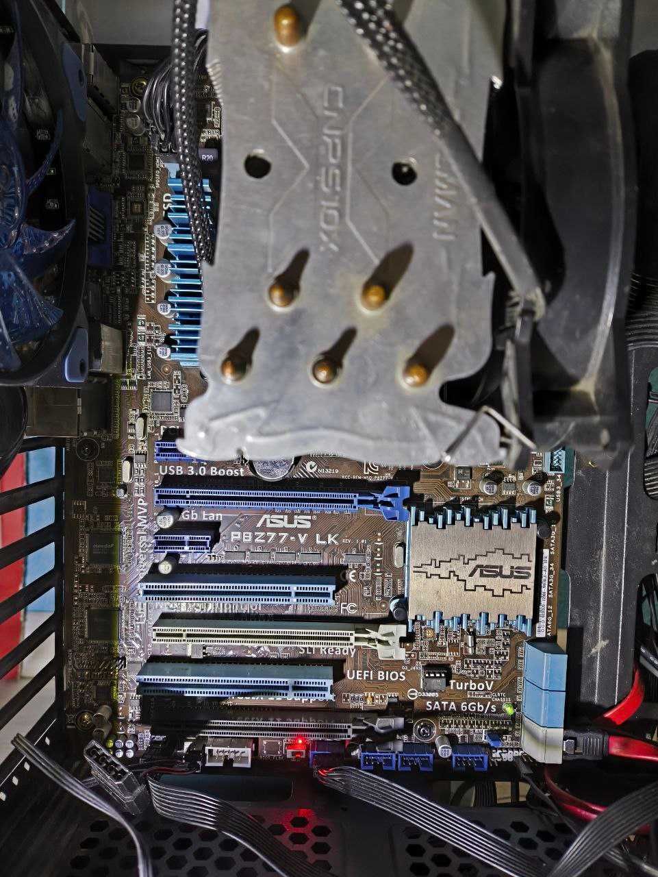 Комплект Asus P8Z77-v lk + Intel Core i5 3570k + zalman cnps10x + DDR3