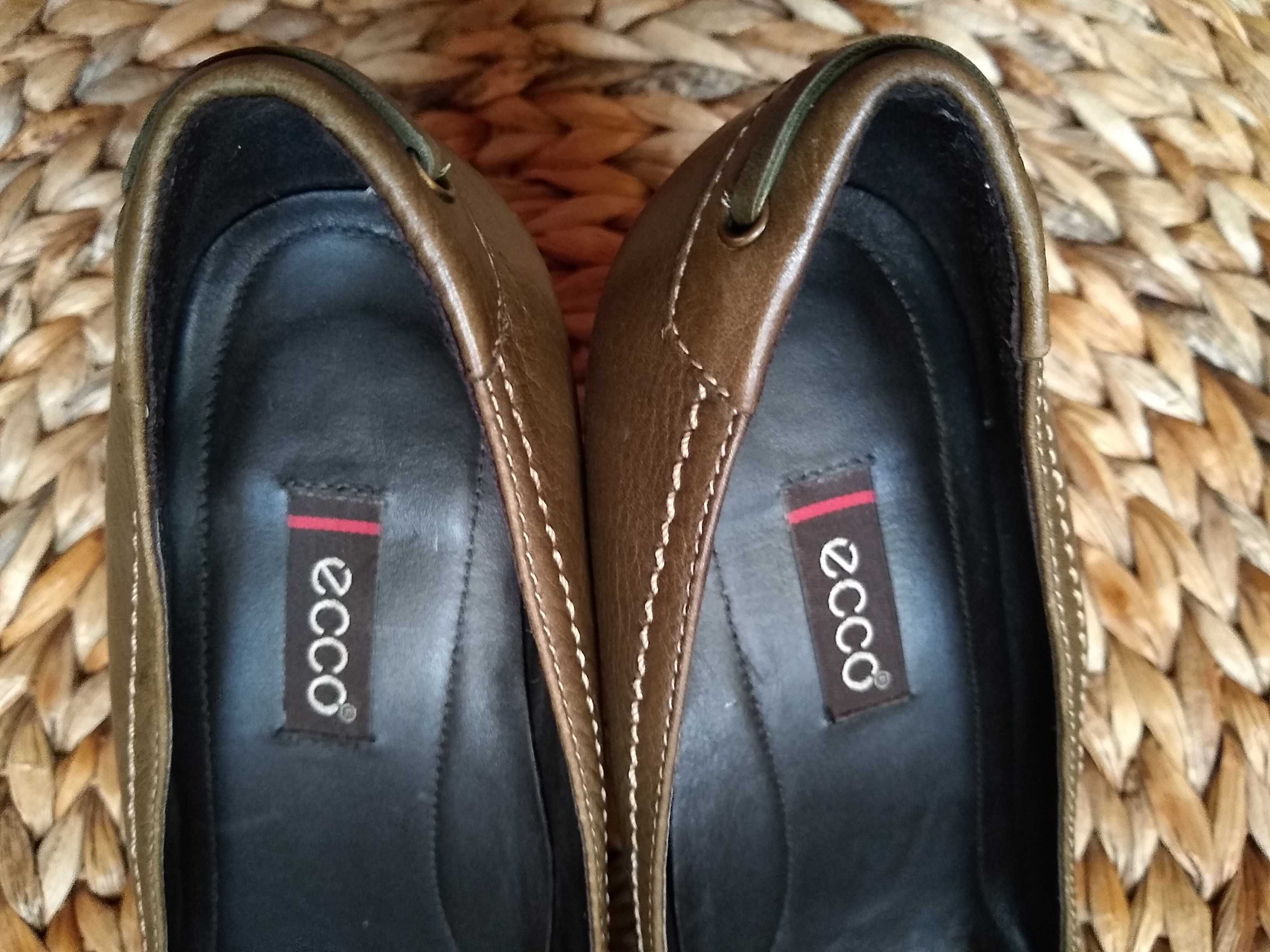 ECCO Eleganckie buty na wysokim obcasie, 100% Skóra, Roz. 41 / 25,7 cm