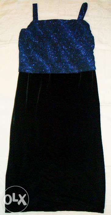 Платье с пиджаком блестящее бархатное Teddi evening, США