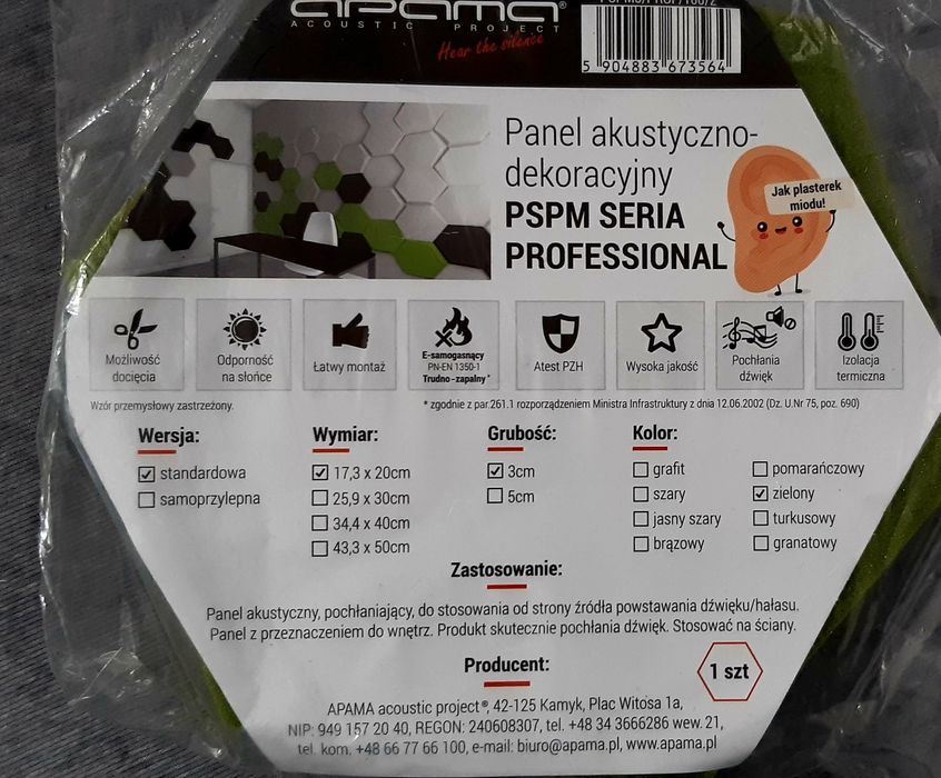 Panele akustyczne wytłumiające dźwięki