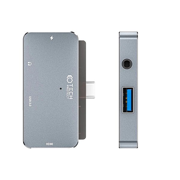 Tech-Protect V6-Hub Adapter 4In1 Grey