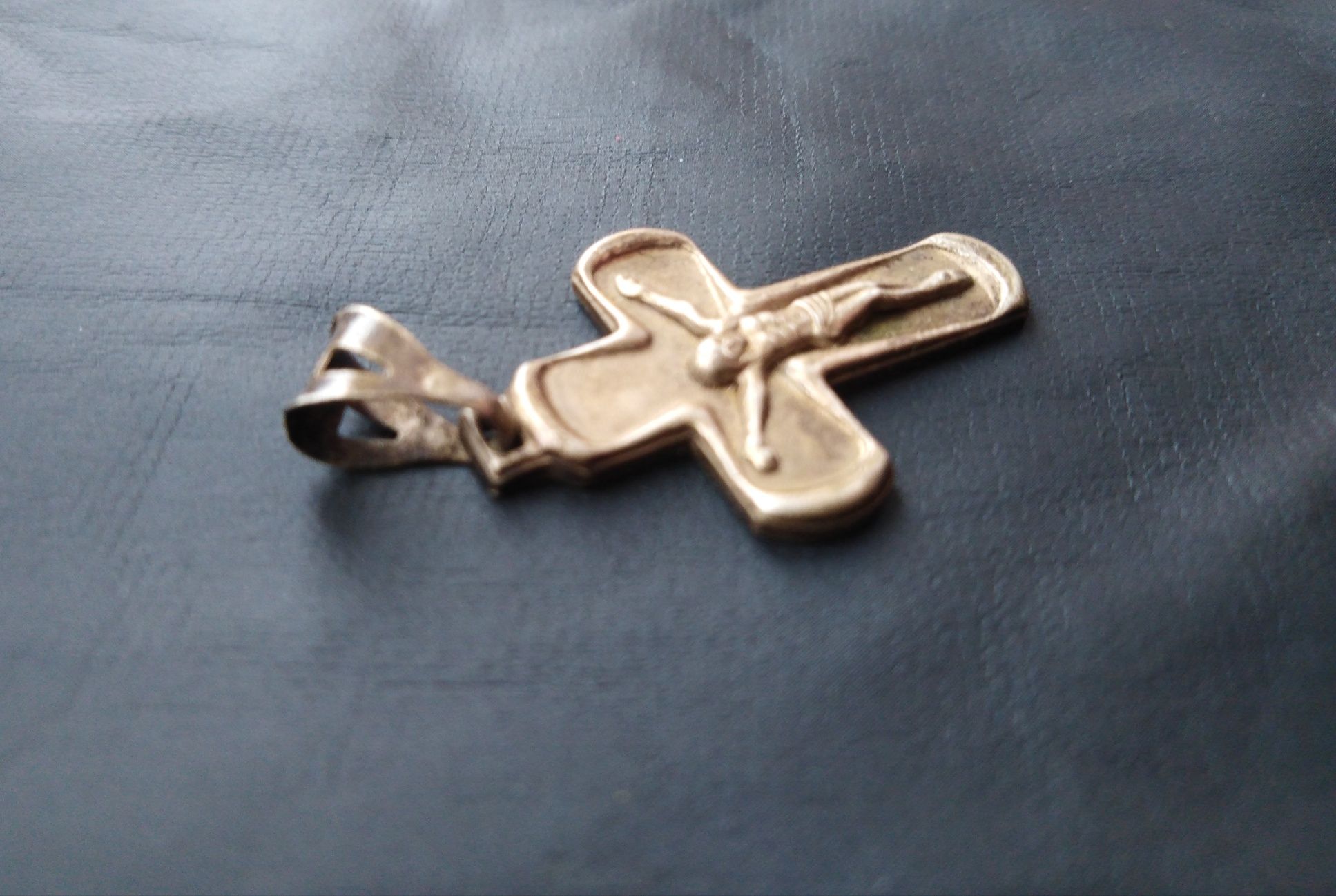 PRL stare srebro krzyż krucyfiks Jezus Chrystus
