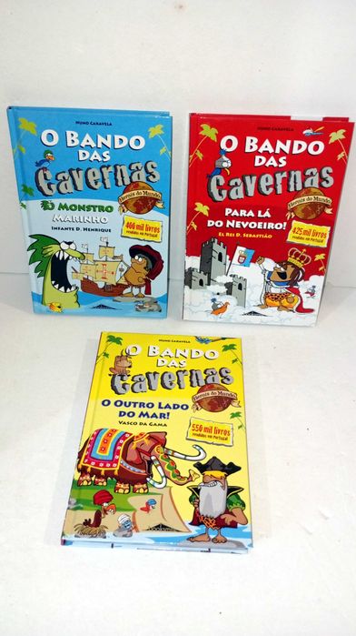 Livros da coleção - Bando das Cavernas - Capa Dura