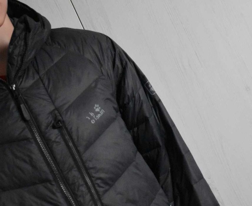 Kurtka zimowa XL puchowa pikowana z kapturem ciepła Jack Wolfskin
