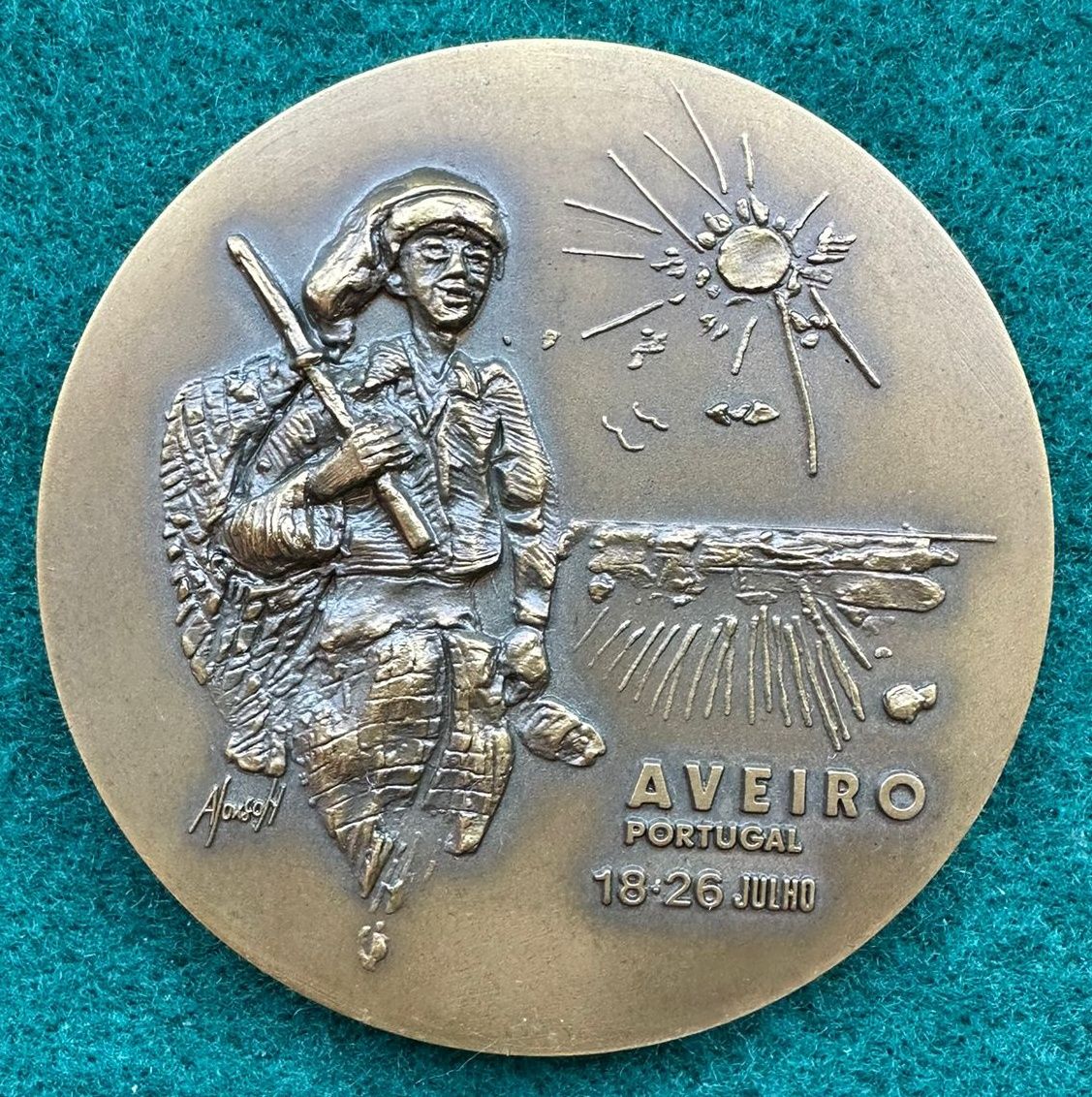 Medalha comemorativa em bronze