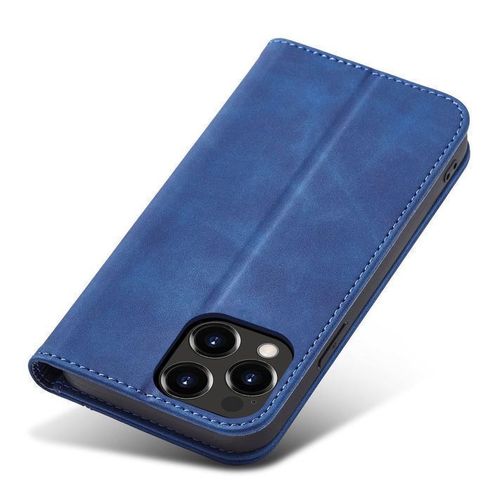 Etui Magnet Fancy Case podstawka, portfel iPhone 14 Pro Niebieski