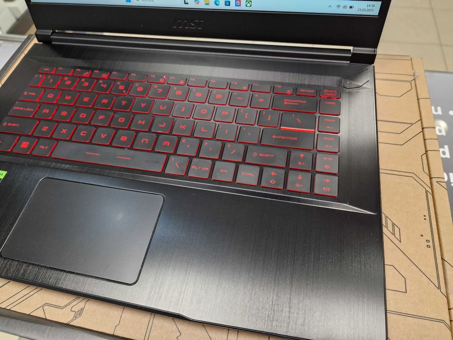 MSI Thin GF63 12VE/ i5-12450H/ 16GB/ RTX 4050 6GB/ 28.12.24 z EURO