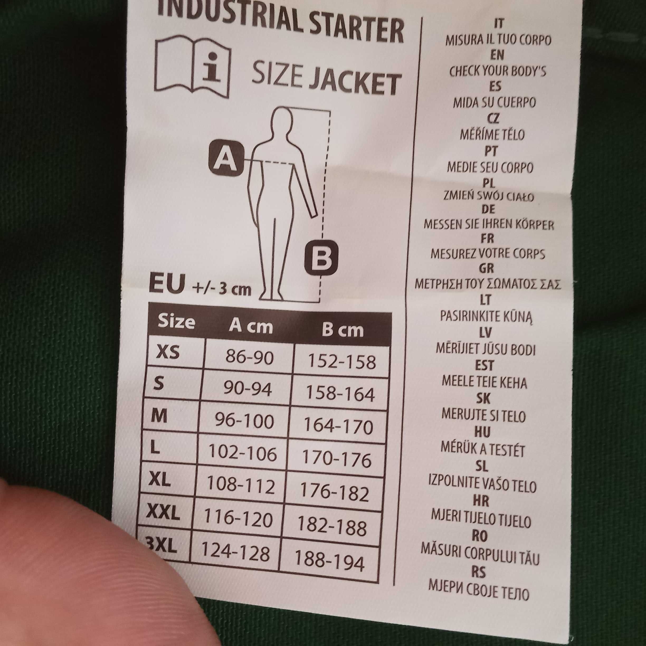 NOWA Bluza Kurtka robocza Industrial Starter 8045 Rozmiar L Zielona