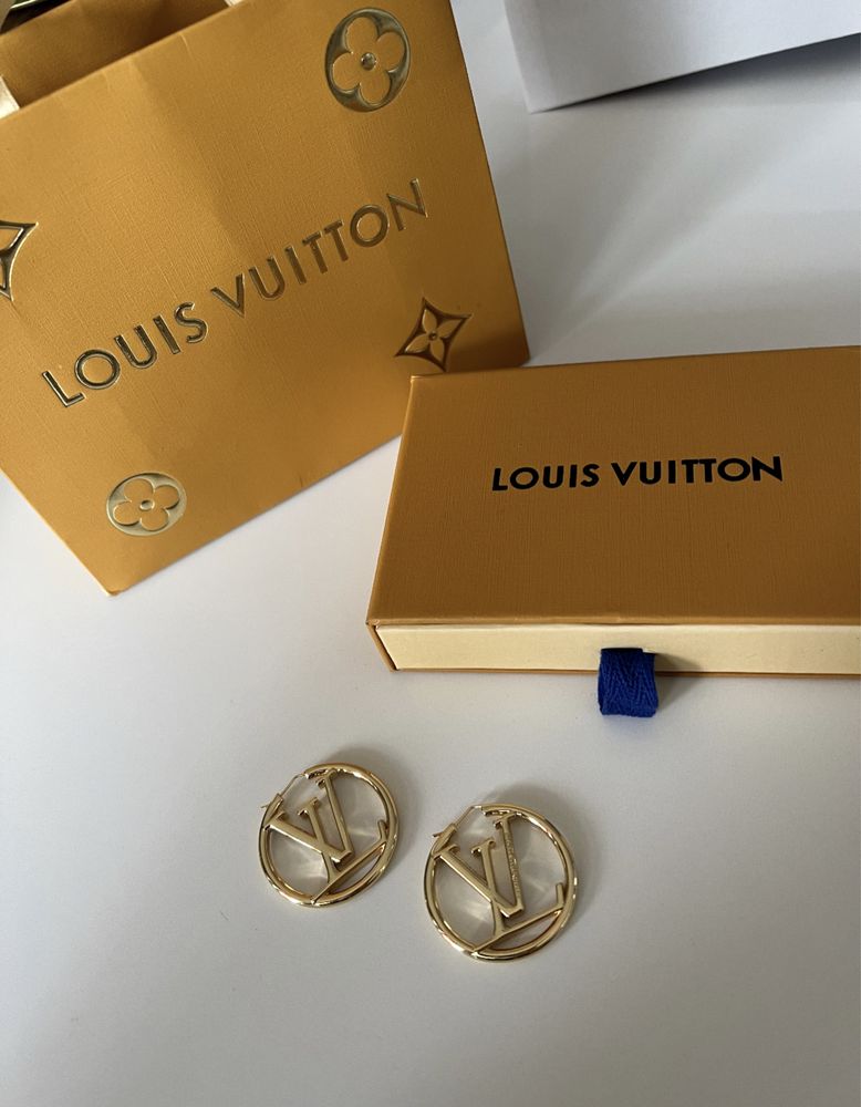 Kolczyki Louis Vuitton lv okragle