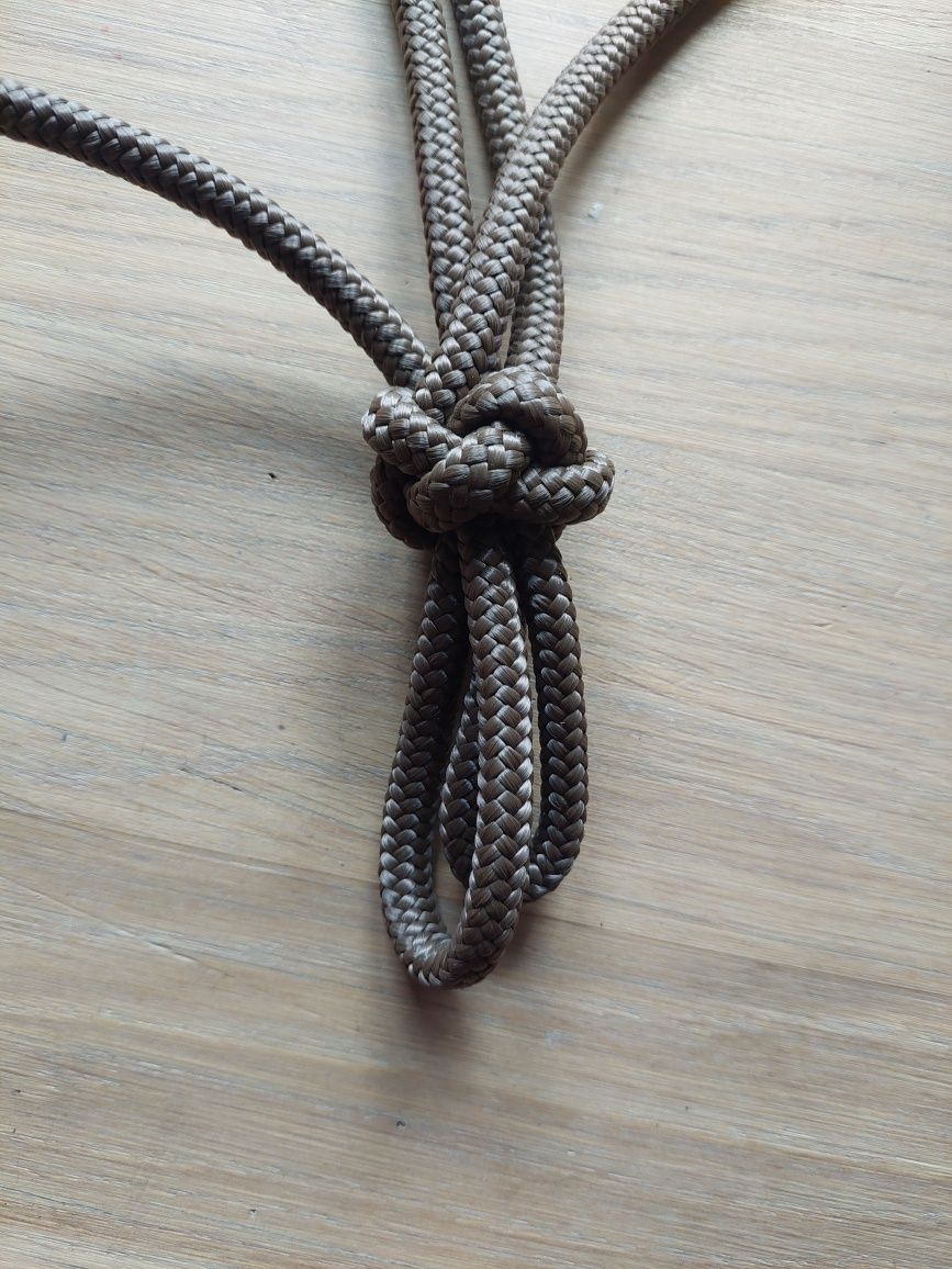 Halter brązowy FULL Pet Made ozdobny oplot