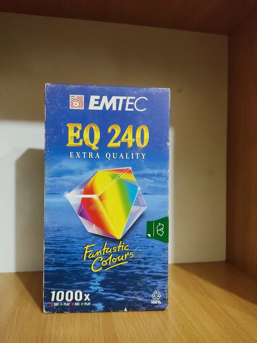 Видеокассета VHS BASF EMTEC EQ-240 новая, чистая в заводской упаковке