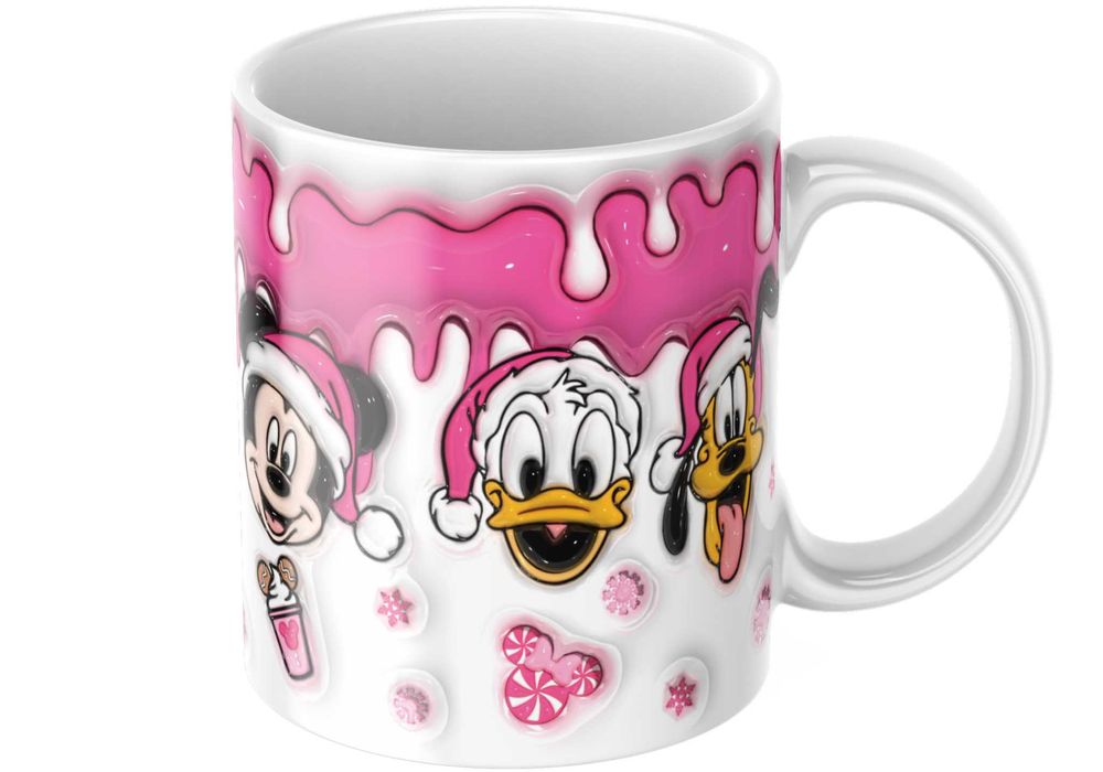 Świąteczny Kubek 3D - DISNEY - Myszka Miki - Idealny Na Prezent