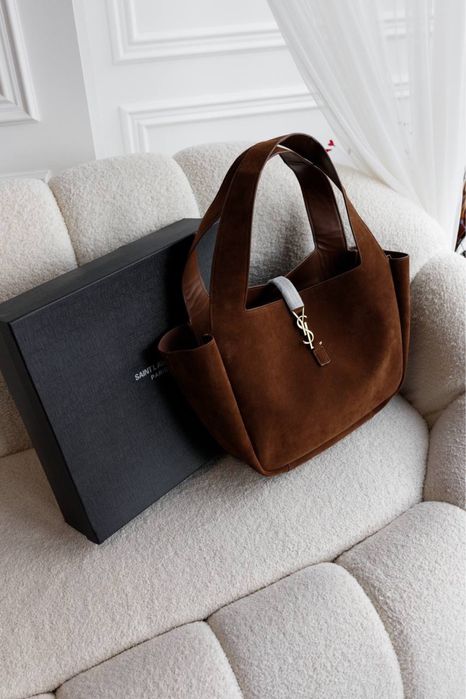 Сумка YSL Yves Saint Laurent Le 5 A 7 шоколадна