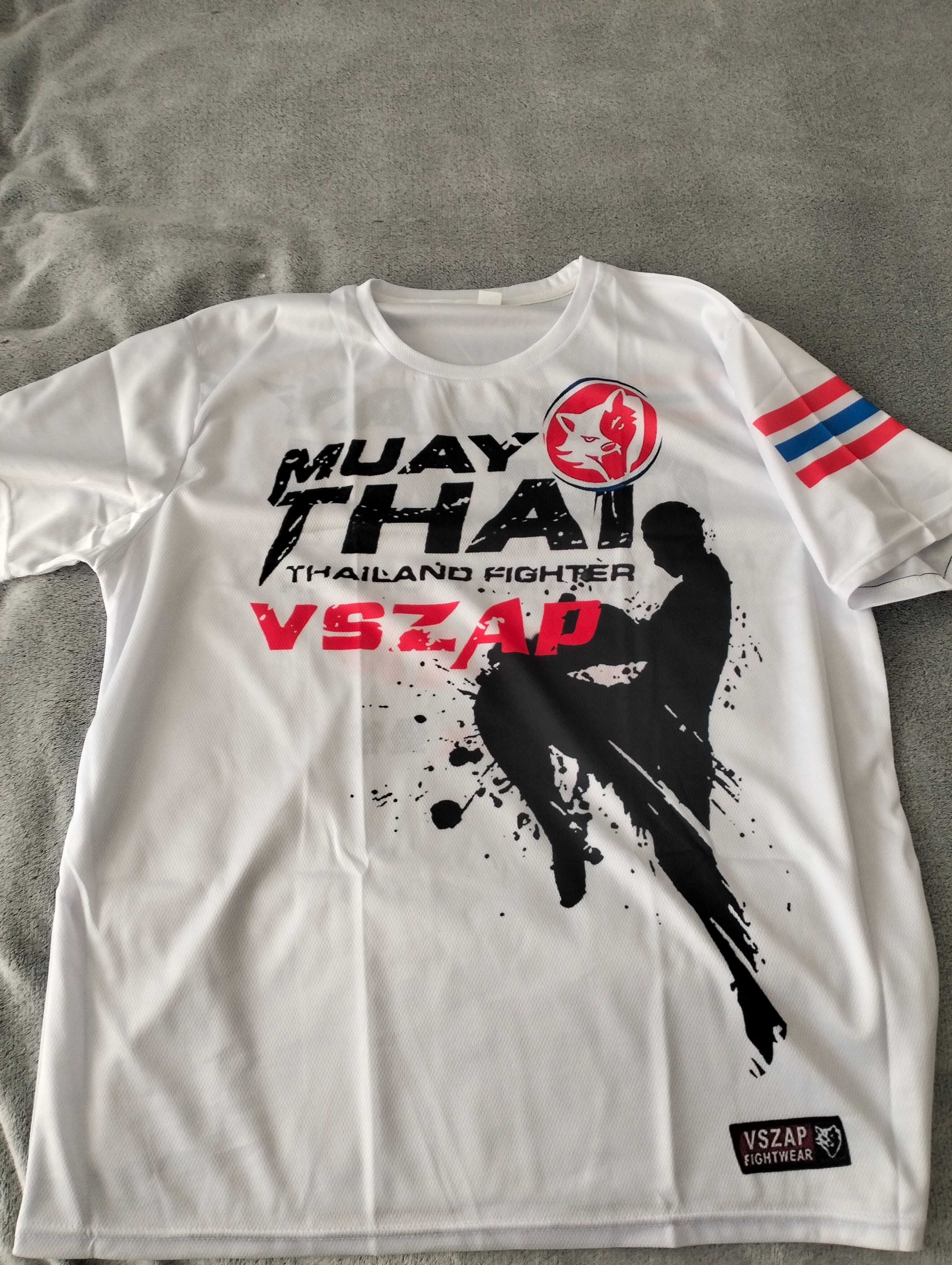 Koszulka męsko młodzieżowa federacji VSZAP sztuki walki MMA,MUAI THAI