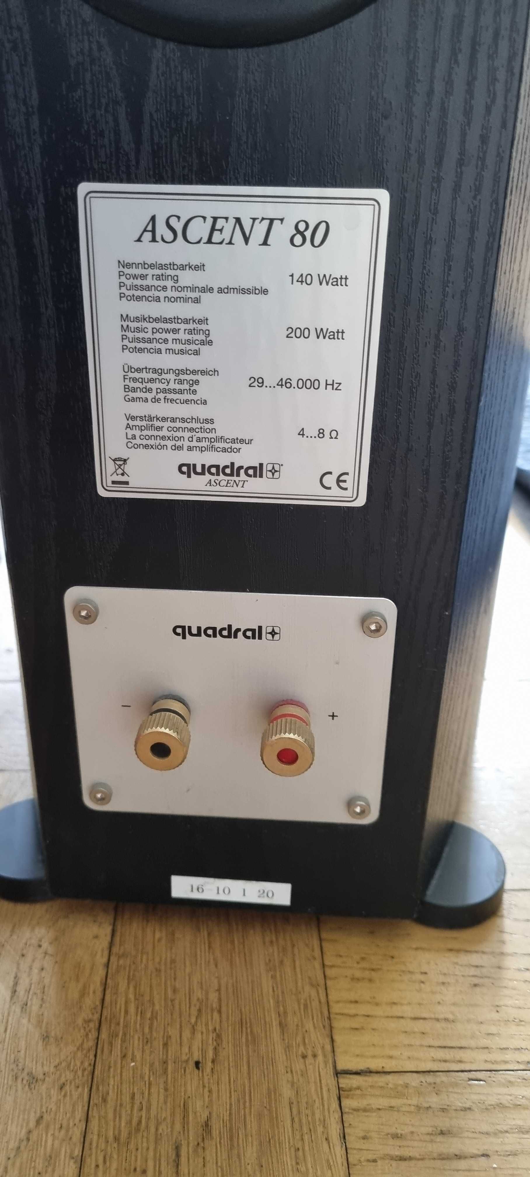 Amplituner Denon X4000 i zestaw głośników 5.0 Quadral ascent 80