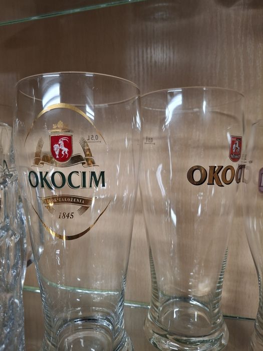 Okocim  Birofilistyka Browary kolekcja szklanek kufli