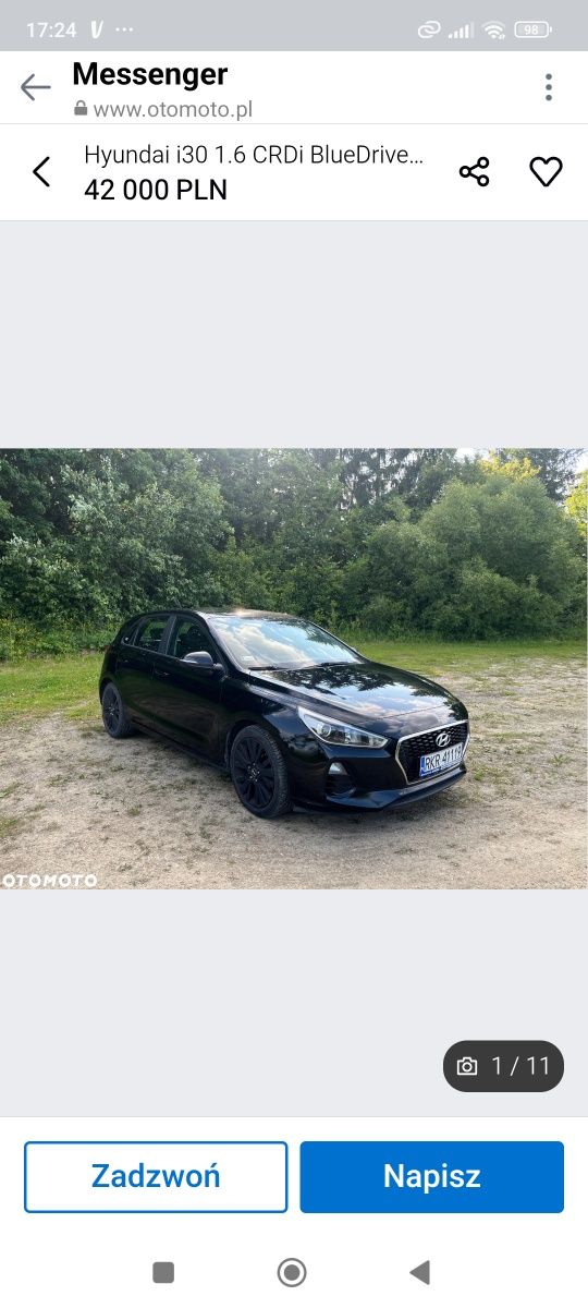 Hyundai i30 czarny