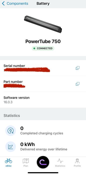 Akumulator bateria BOSCH PowerTube 750 Smart pozioma