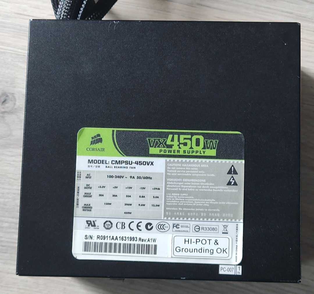 Zasilacz komputerowy Corsair VX450W 450W 80 PLUS