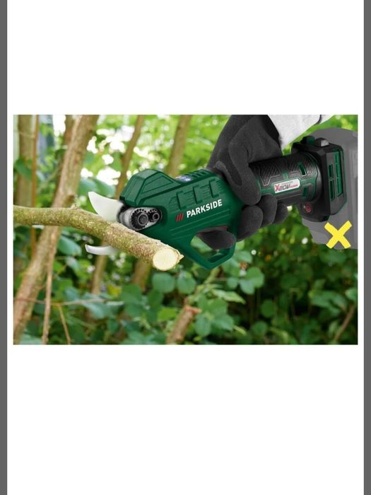 Tesouras de poda recarregáveis ​​de 20 V parkside