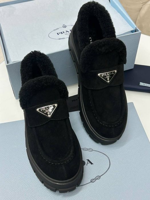 Zamszowe ocieplane botki Prada! Premium ! 36-40