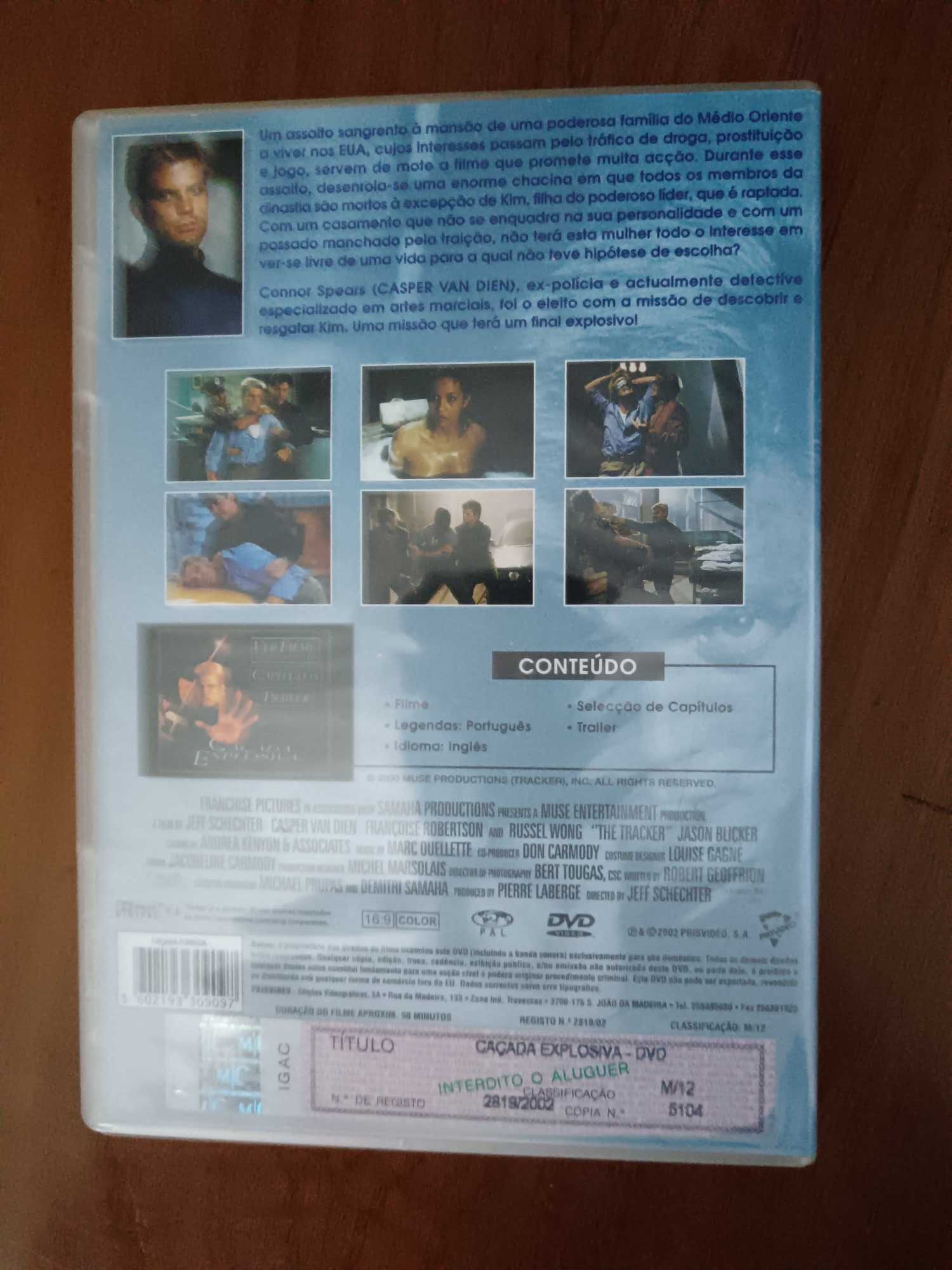 filme dvd original - caçada explosiva