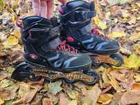Rolki damskie Coolslide ABEC-7, prawie nowe, regulowane 38-41