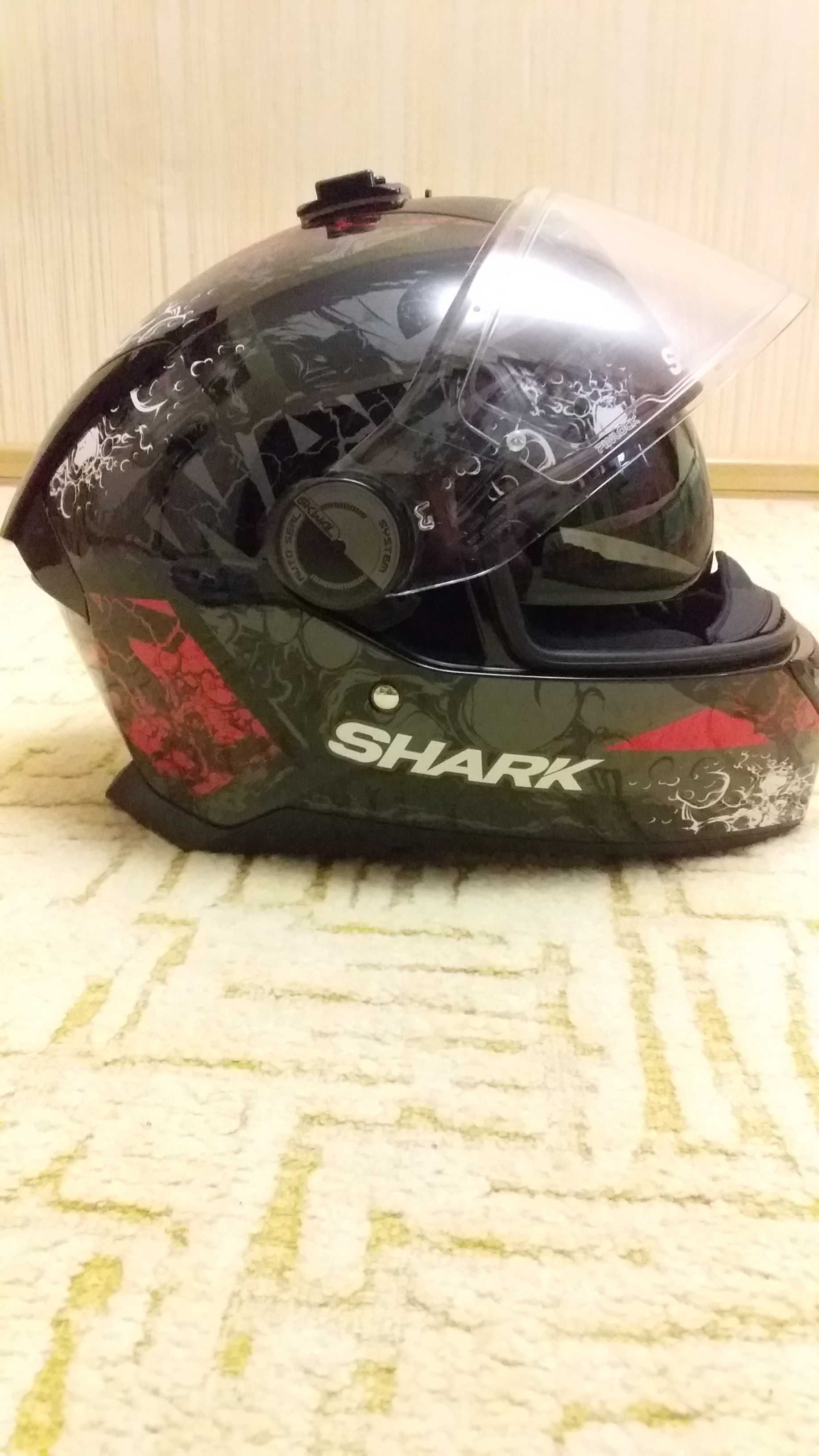 Mотошлем Shark SKWAL 2 Nukhem Black Anthracite Red