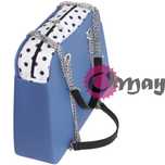 organizer OBAG REVERSE groszki czarne kropki 2 kieszenie VIP OMAY