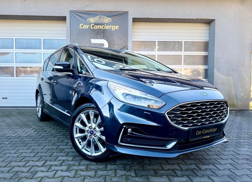 Ford S-Max 2.5h/ 7 osób / Faktura VAT 23% /Oryginał / ASO / Wentyle / Masaż / HAK