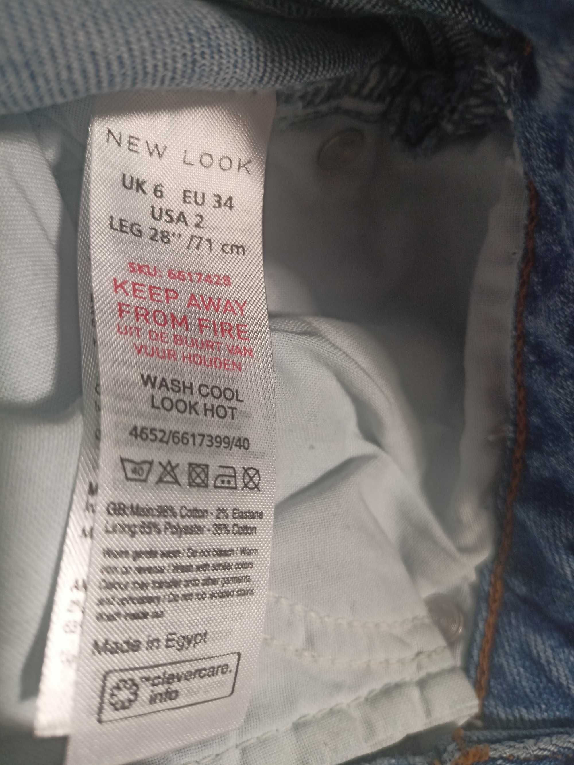 Dżinsy MON wysoki stan 34/XS/6