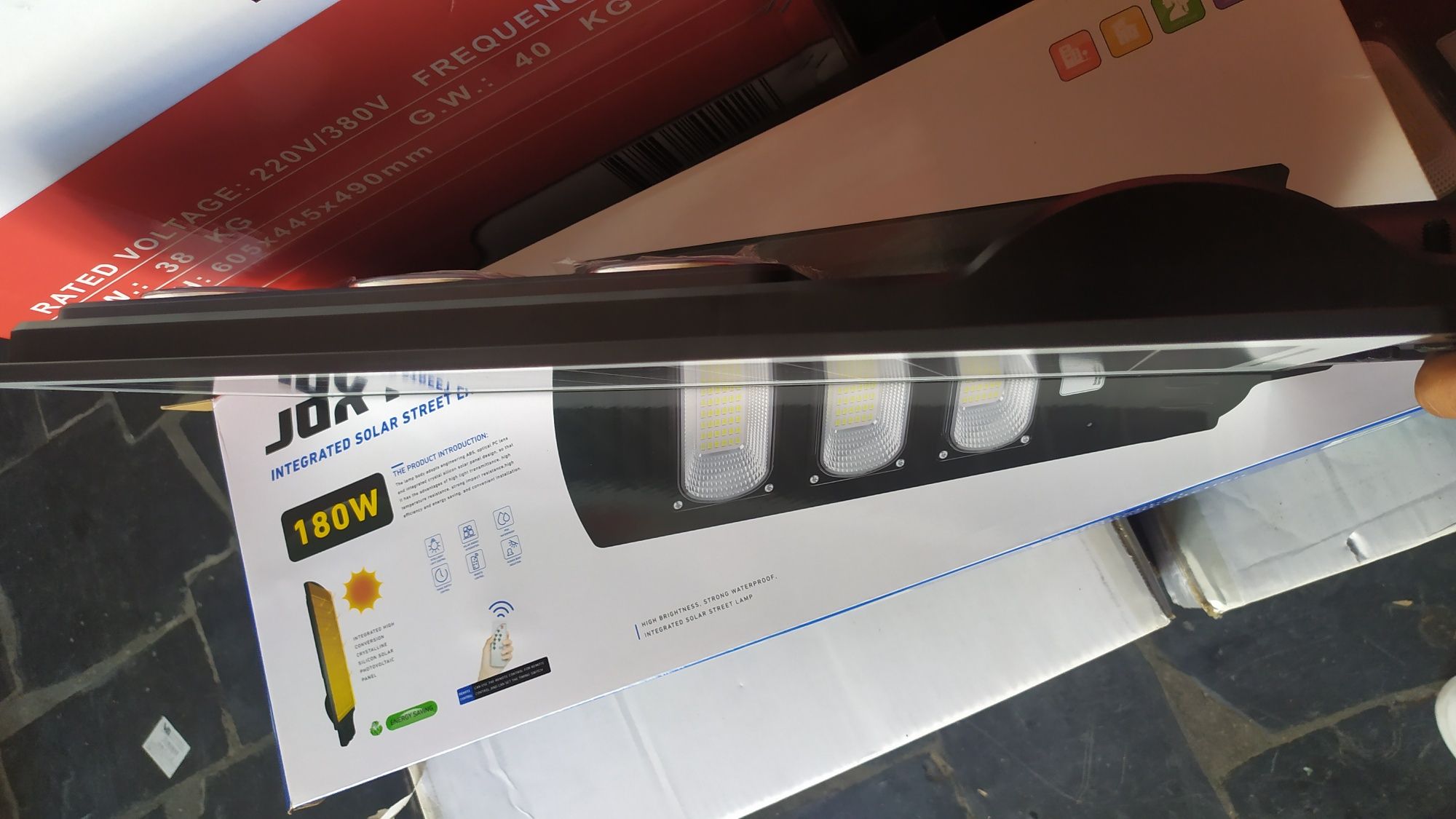 Foco projetor Led 180w luz solar 6500k luz branca sensor movimento e c