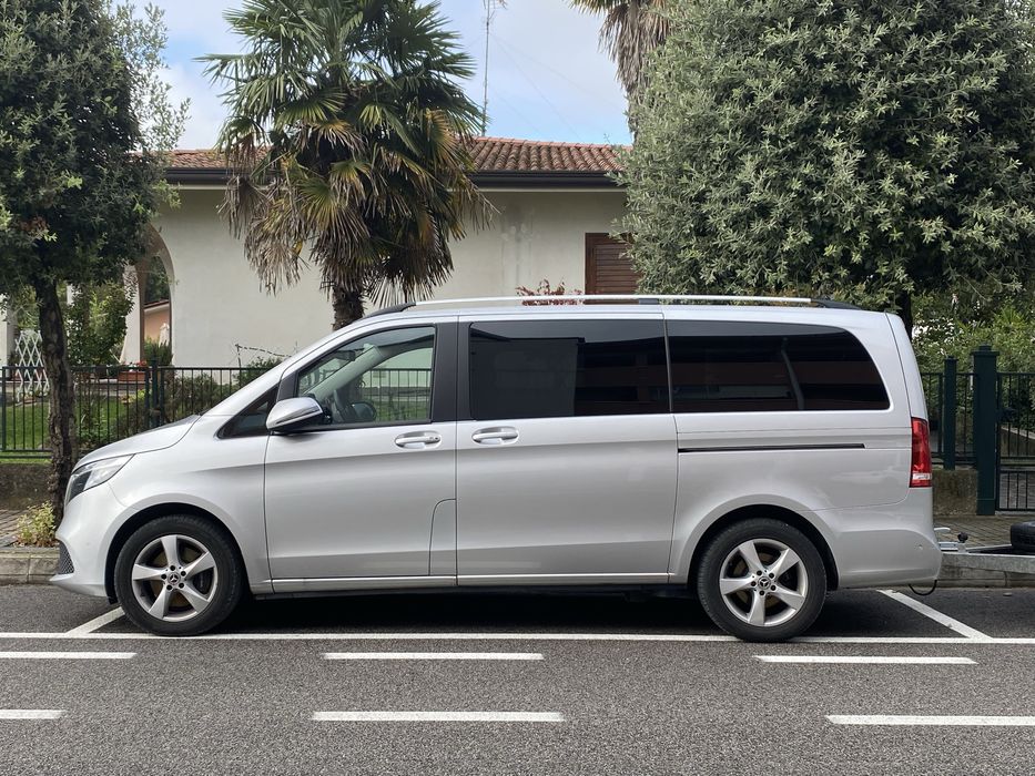 Vito bus. Automatem na narty z boxem dachowm, napęd, Włochy, śnieg
