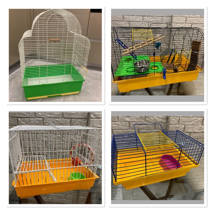 Клетка для попугая, хомяка, грызунов (68 см х 52 см х 29 см)