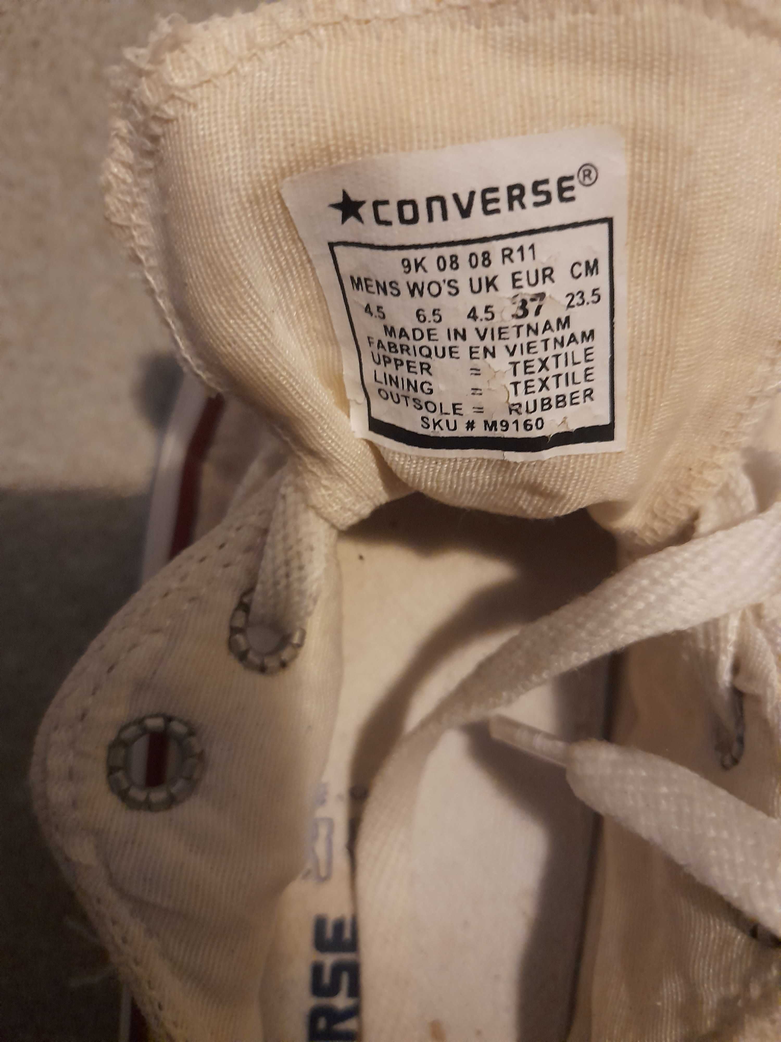Trampki converse r37 białe